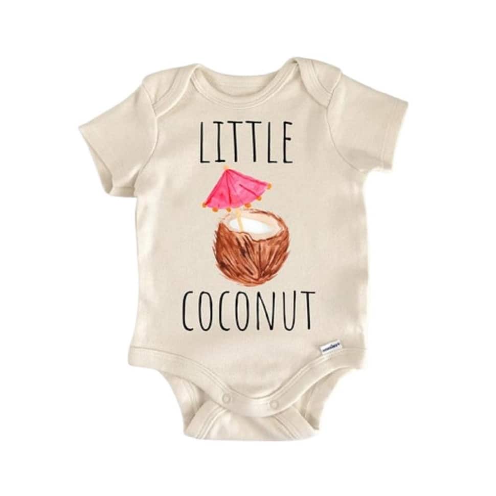 Coconut Tropical - Baby Boy Girl Clothes Infant Bodysuit Funny Cute Newborn