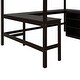 preview thumbnail 16 of 55, Multifunctional Design Loft Bed with Ladder, Two Shelves and L-shape Desk, Full size,