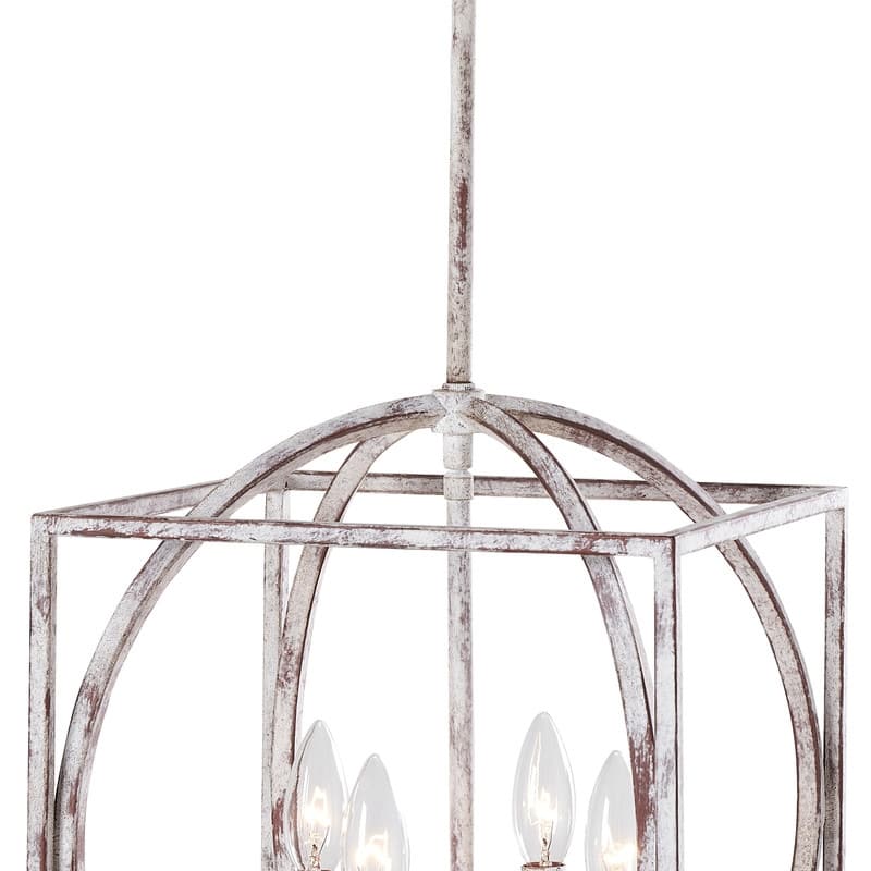 KAWOTI 60.5" Adjustable 4-Light Geometric Pendant Light