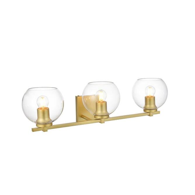 Elegant Lighting LD7311W24 Juelz 3 Light 7" Tall Bathroom Sconce