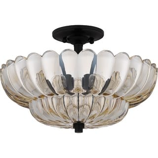 Whitecap 4-Light Mottled Cocoa Semi-Flush Mount
