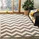 preview thumbnail 3 of 171, SAFAVIEH Courtyard Joycelyn Indoor/ Outdoor Waterproof Patio Backyard Rug 2'7" x 5' - Grey/Beige