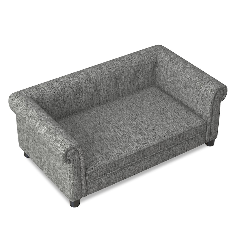 Elegant Rectangular Pet Sofa Bed Up to 100lbs