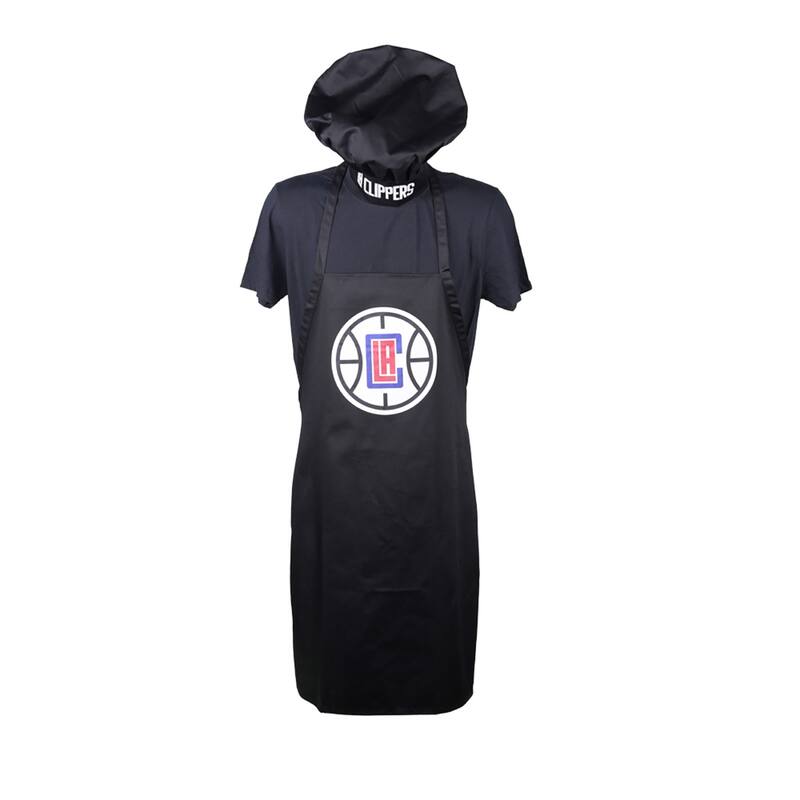 NBA Sports Team Logo Apron and Chef Hat Set, Los Angeles Clippers - 43x27