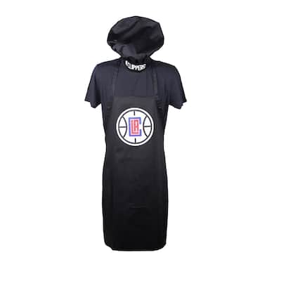 NBA Sports Team Logo Apron and Chef Hat Set, Los Angeles Clippers - 43x27