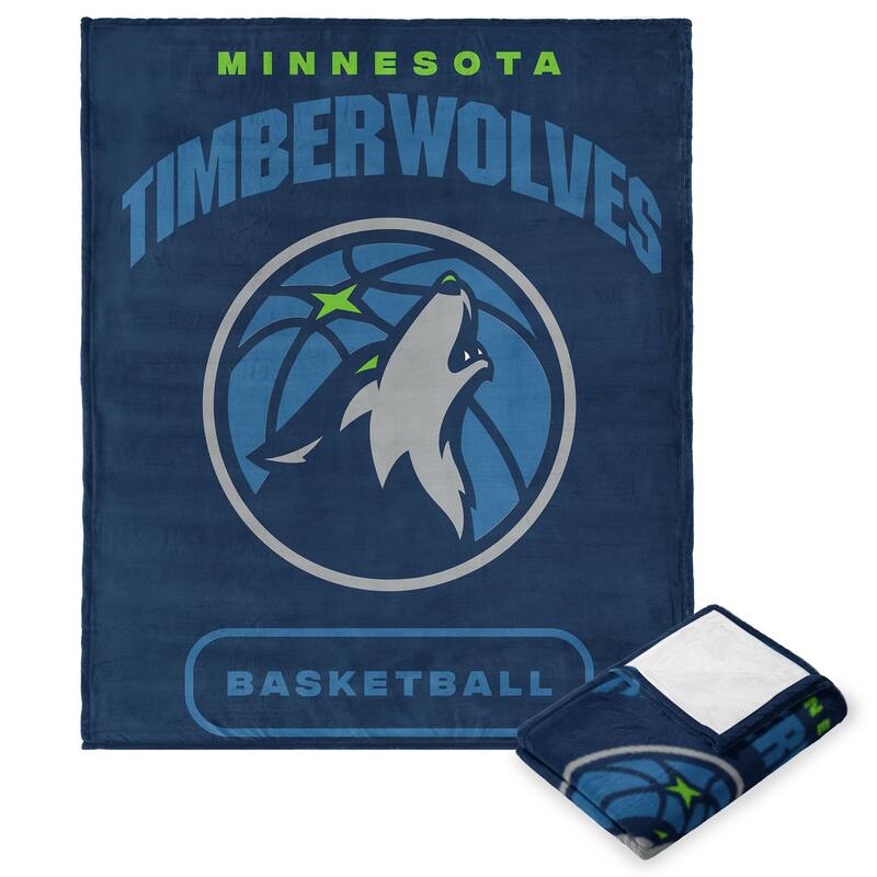 NBA High Block Silk Touch Throw Blanket - 50" x 60" - Minnesota Timberwolves