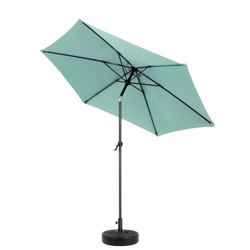 104" Patio Umbrella with Push Button Tilt,6 Ribs and Crank (No Base)