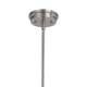 preview thumbnail 9 of 9, Avondale 25.5-in Satin Nickel and Wood Farmhouse 5 Light Chandelier Dining Room Hanging Fixture