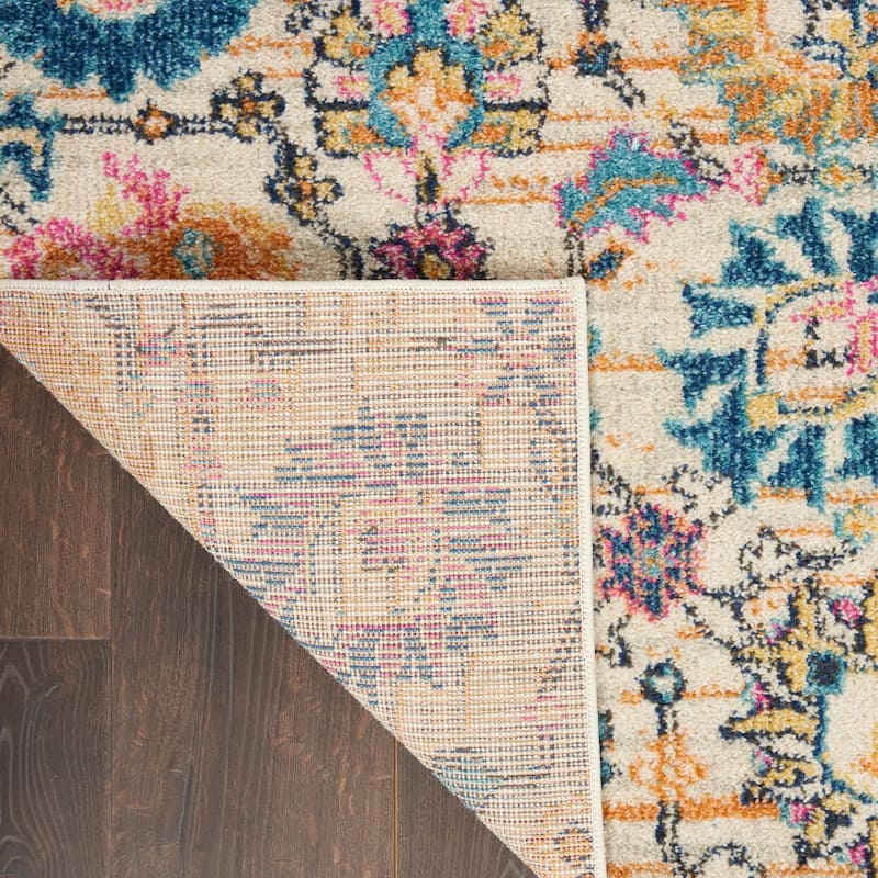 Nourison Passion Boho French Country Floral Area Rug.