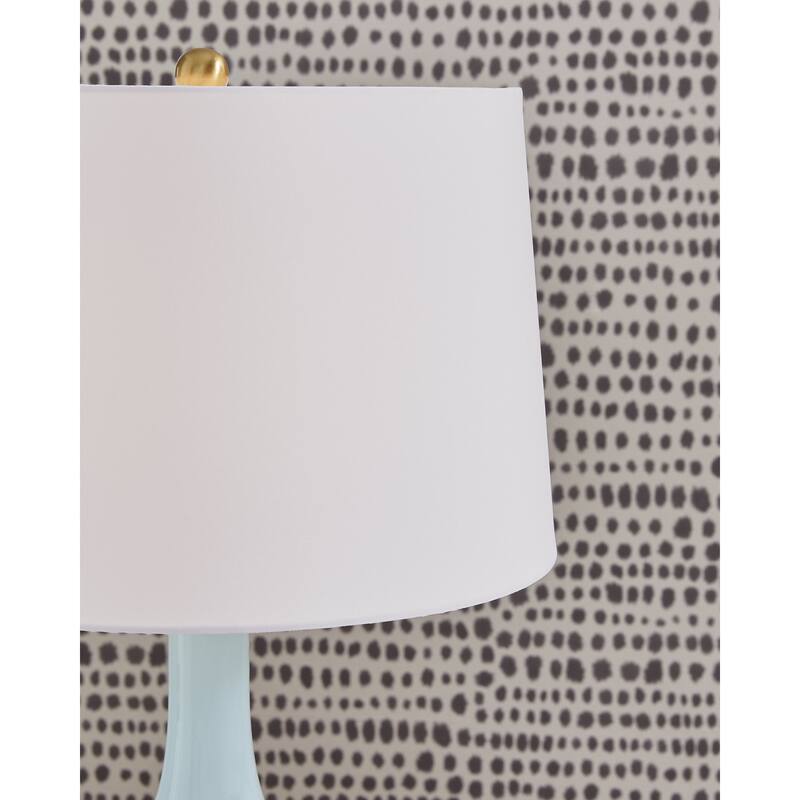 Signature Design by Ashley Rylanton Blue Table Lamp - 16.88" W x 16.88" D x 28.5" H