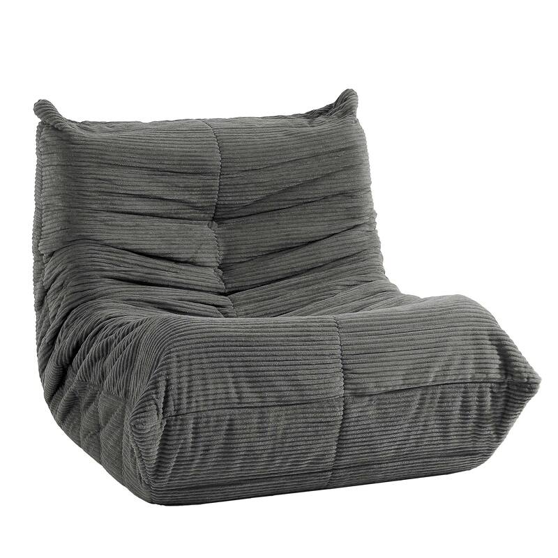 Moasis Cordury Fireside Bean Bag Chairs with Memory Foam for Adults