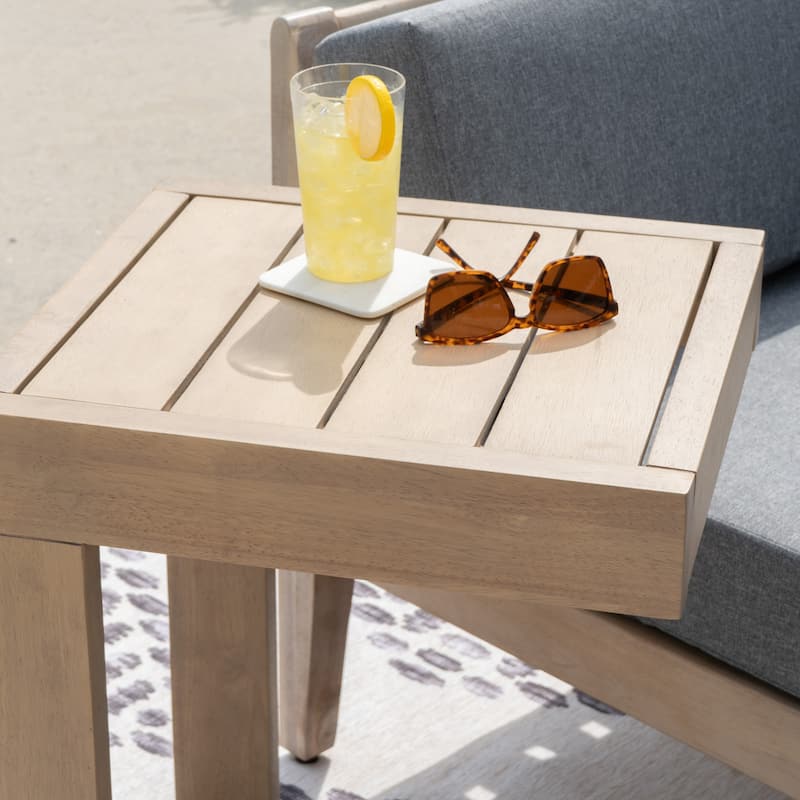 Sayre Acacia Wood Outdoor C Table
