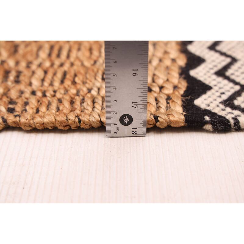 ECARPETGALLERY Braided Weave Palas Denizli Light Brown Jute Rug - 2'8 x 9'8