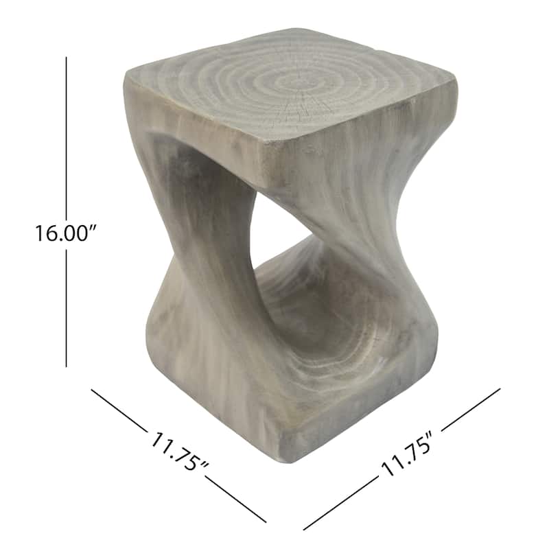 11.75" MGO Spiral Side Table - Durable Construction