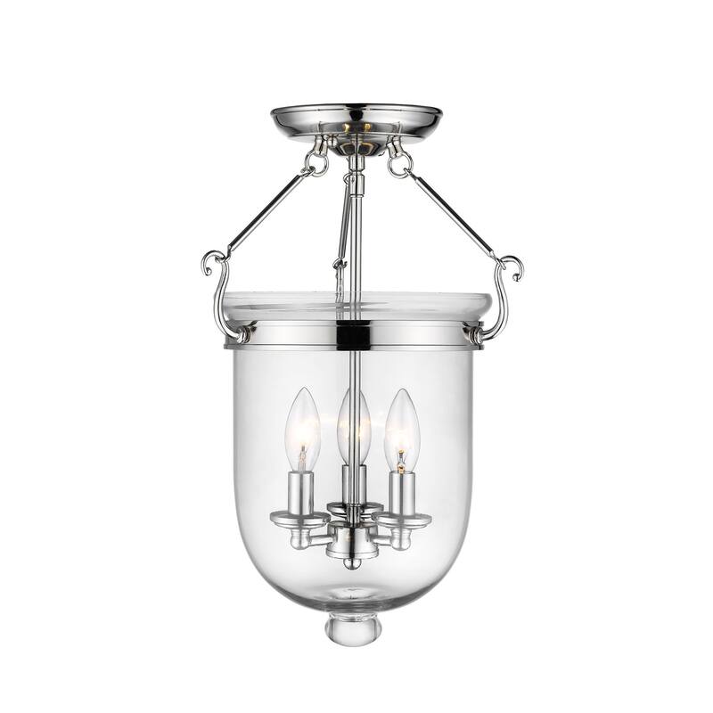 Livex Lighting Jefferson 3 Light Semi-Flush Ceiling Fixture