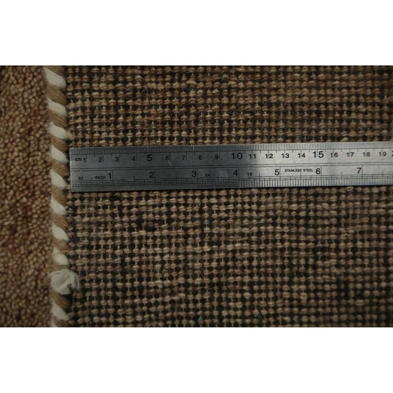 Hand Knotted Oriental 100% Wool Carpet Tribal Contemporary Beige & Ivories Gabbeh Area Rug - 6' 0'' X 4' 2''