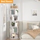 preview thumbnail 2 of 9, 4/5 Tiers Round Rotating Bookcase, Revolving Floor Standing Bookshelf Corner Organizer Display