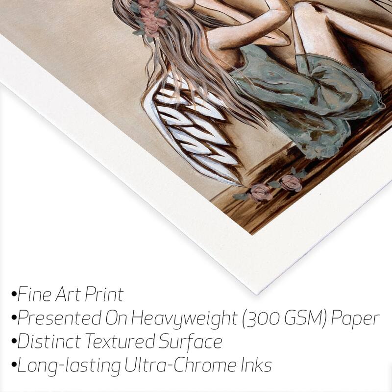Strength Grows Fine Art Paper Print by Ruth's Angels - Multi