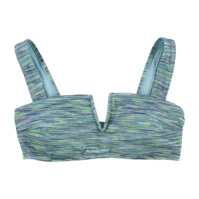 American Eagle Womens 3-Tone Bandeau Swim Top