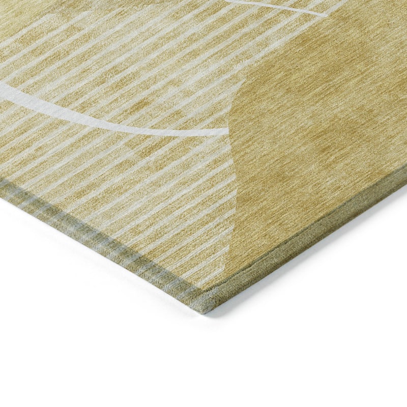 Machine Washable Indoor/ Outdoor Chantille Abstract Modern Rug