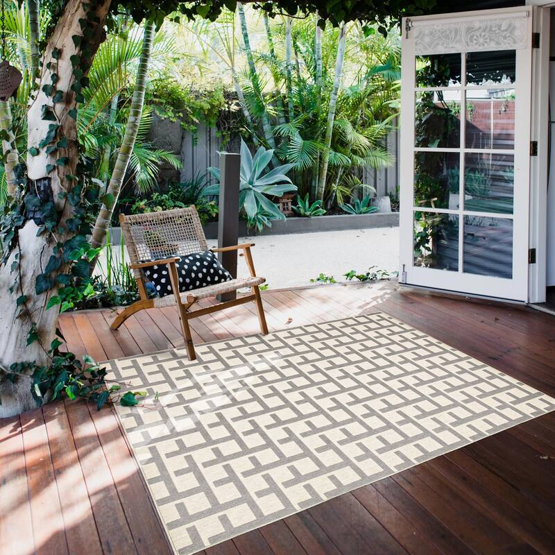 ECARPETGALLERY Villa Indoor/ Outdoor Rug