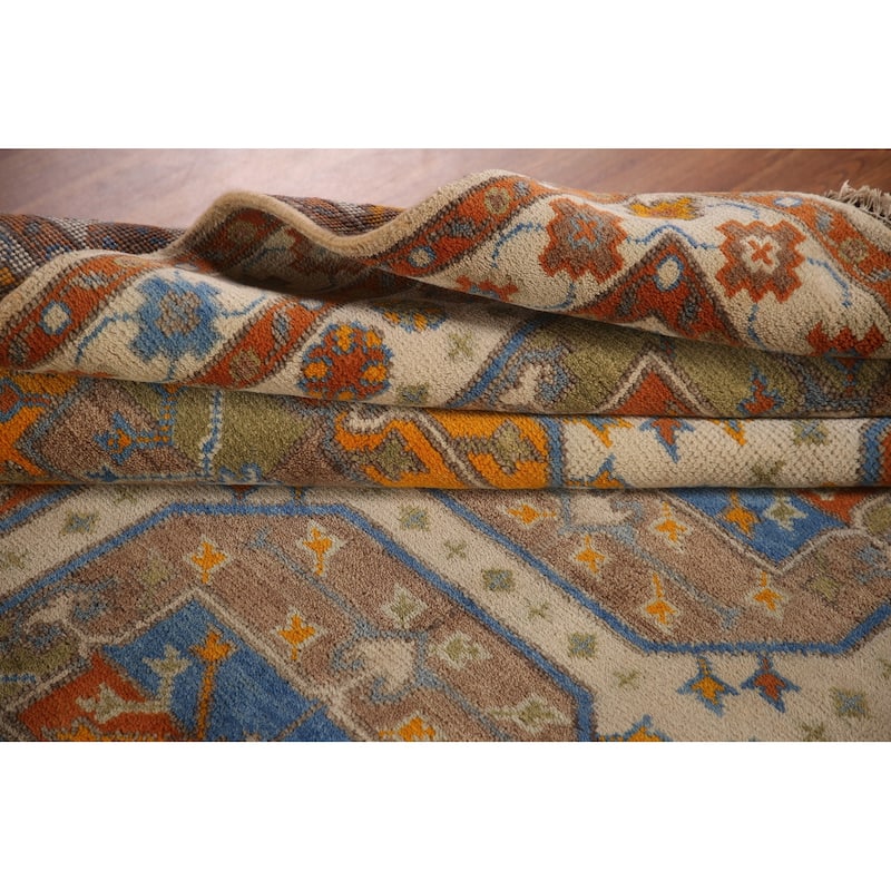 Geometric Khotan Oriental Area Rug Wool Carpet - 8'1" x 10'2"