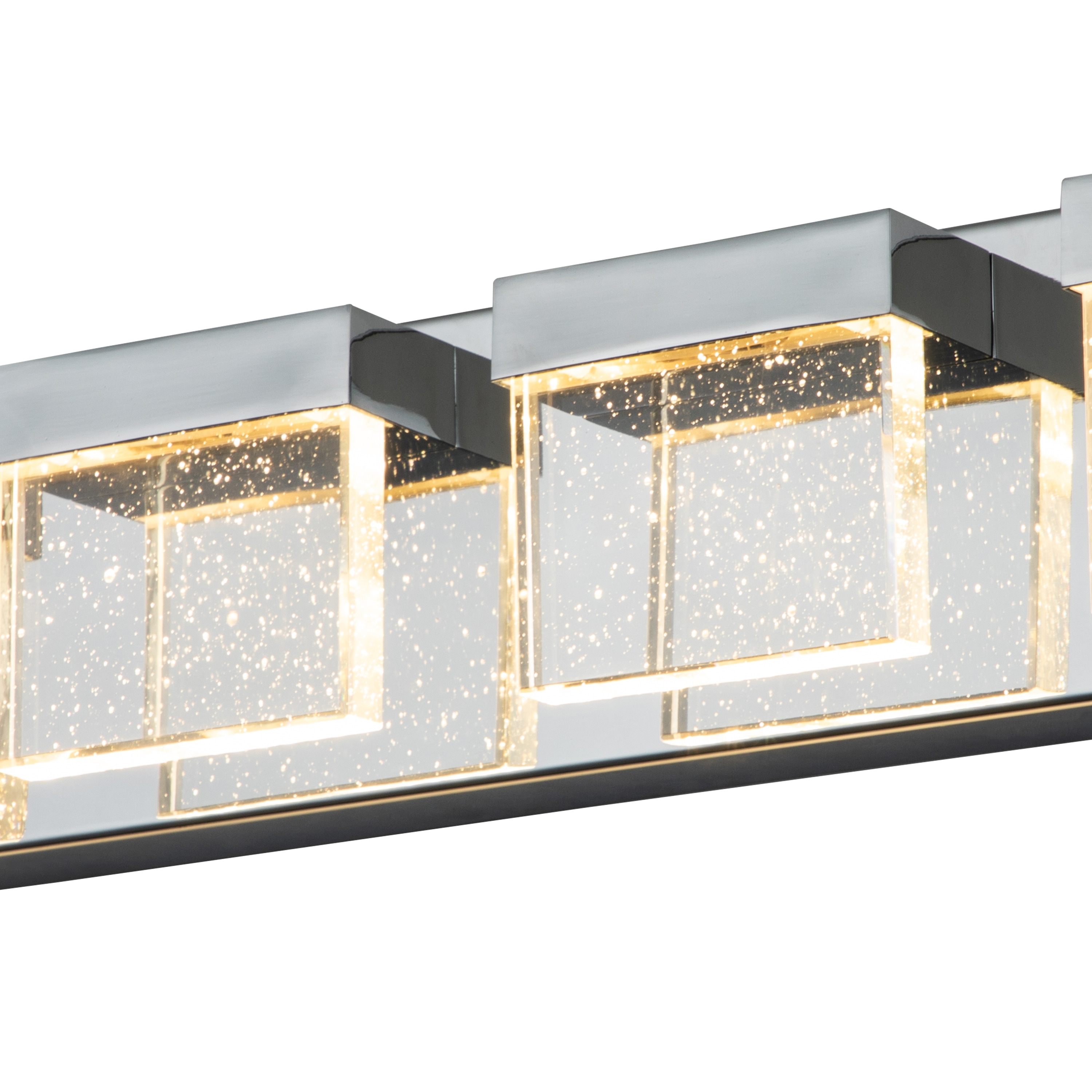 3 4 Light Chrome Integrated LED Bubble Crystal Vanity Light On Sale Bed Bath Beyond 35877670