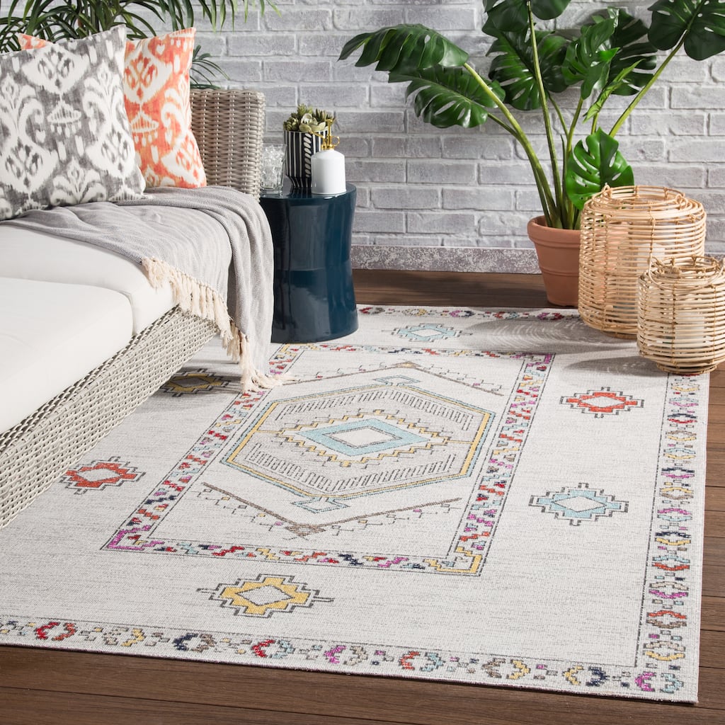 The Curated Nomad Don Chee Tribal Medallion Indoor/ Outdoor Area Rug