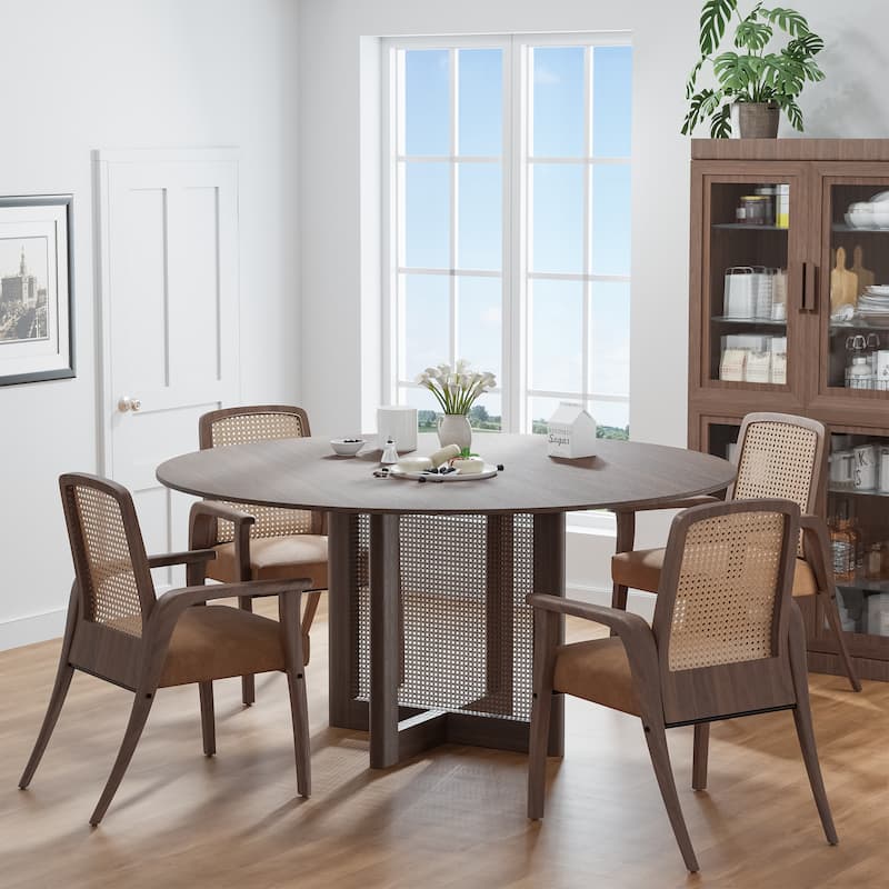 Solid Wood Round Dining Table 4-6 People
