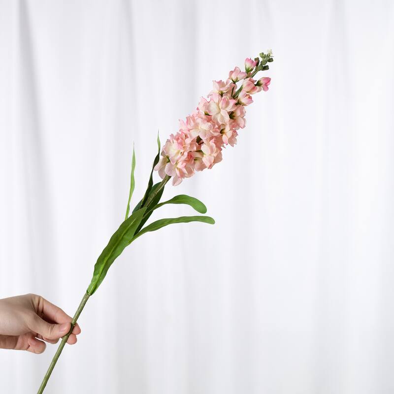 Silk Decorative Artificial Violet(Pack of 1 Branch) - Blush Lavender