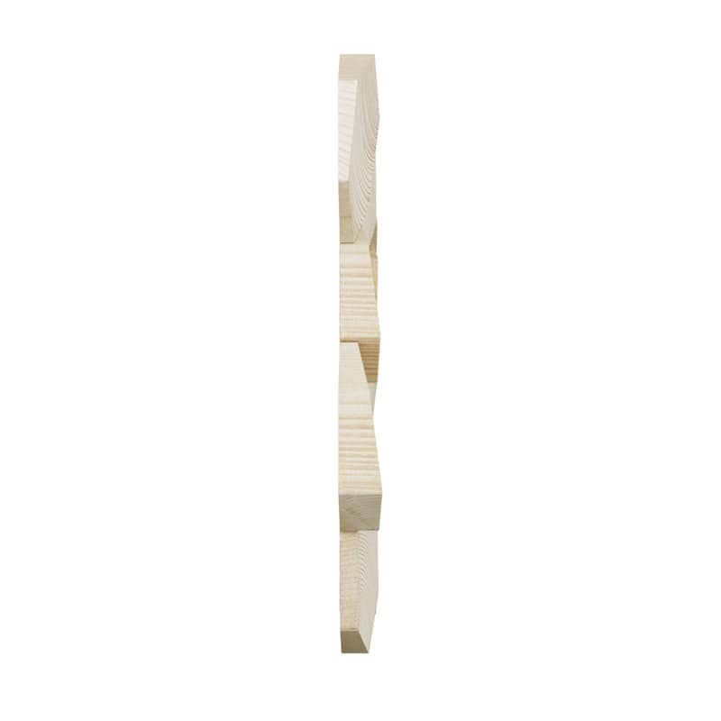 11 7/8"W x 11 7/8"H x 1/2"P Medium Honeycomb Wood Mosaic Wall Tile, Spruce - 11 7/8"W x 11 7/8"H x 1/2"P
