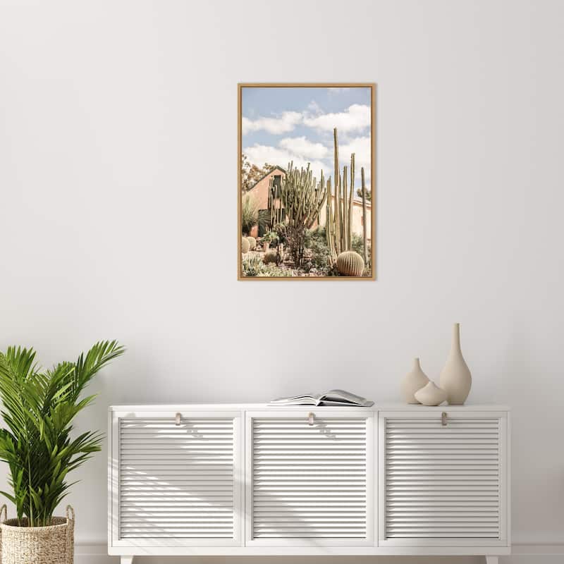 Karoo Garden by Shot by Clint Framed Canvas Wall Art Print - Sylvie Natural