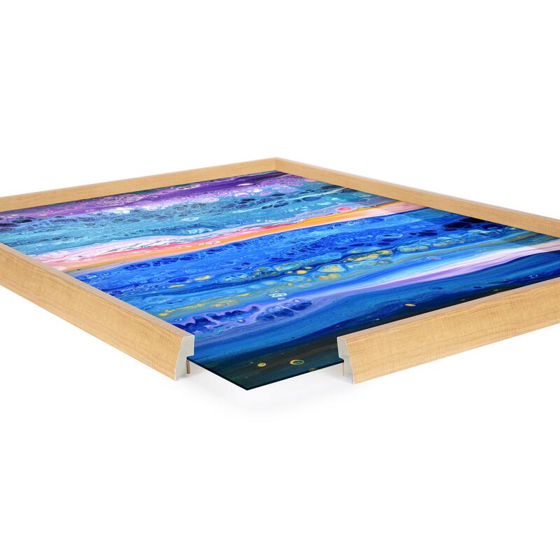 Kate and Laurel Blake Tropical Tides Framed Printed Art by Xizhou Xie
