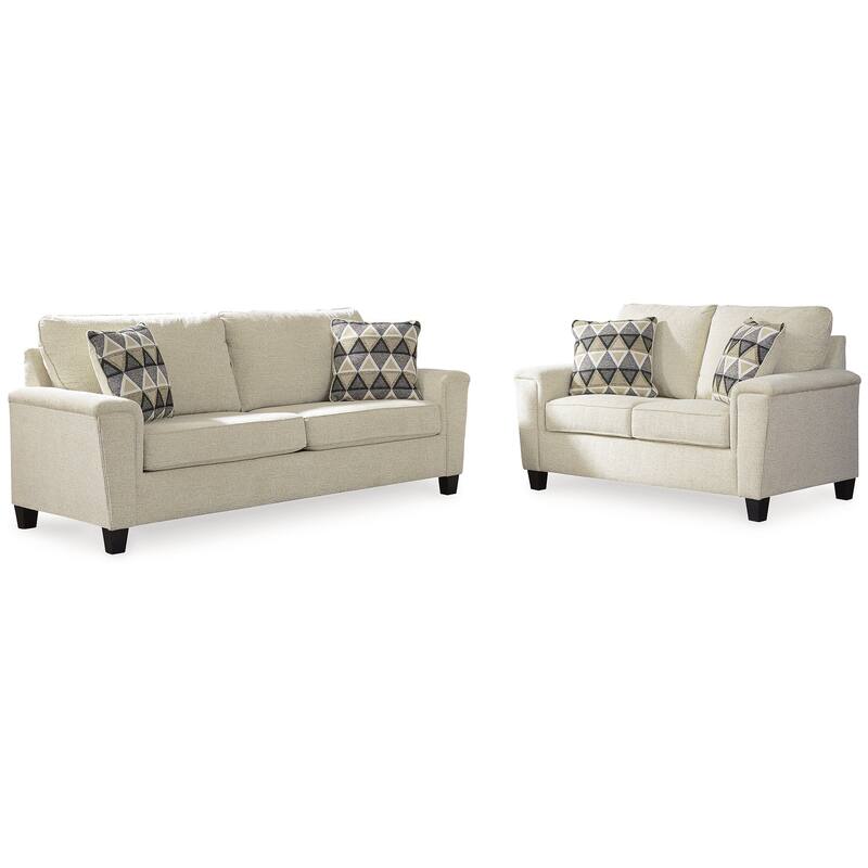 Signature Design by Ashley Abinger Beige 2-Piece Upholstery Package - 89"W x 38"D x 39"H
