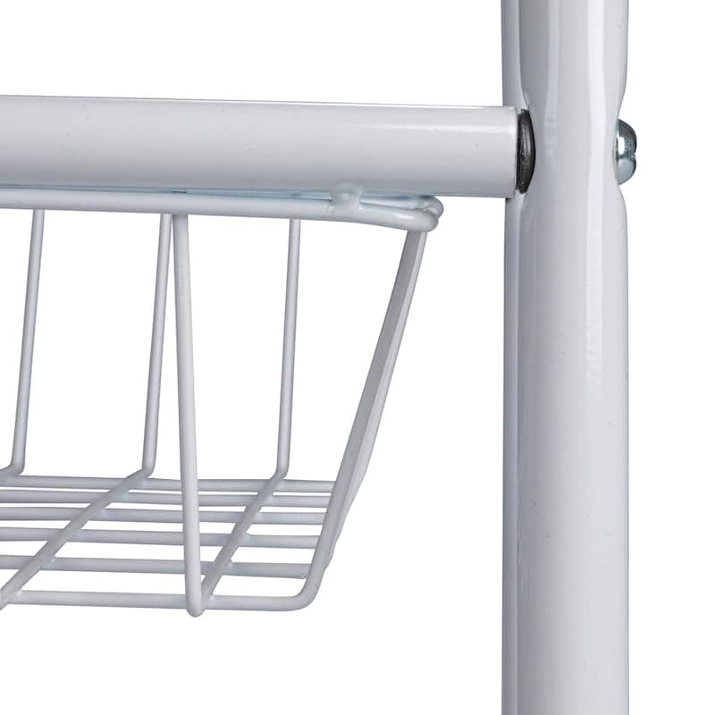 Household Essentials 3-Tier Slim Storage Cart - 26.0"L x 9.0"W x 33.0"H