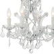 preview thumbnail 3 of 4, Maria Theresa 4 Light Clear Crystal Chrome Mini Chandelier - 16.5'' W x 15'' H