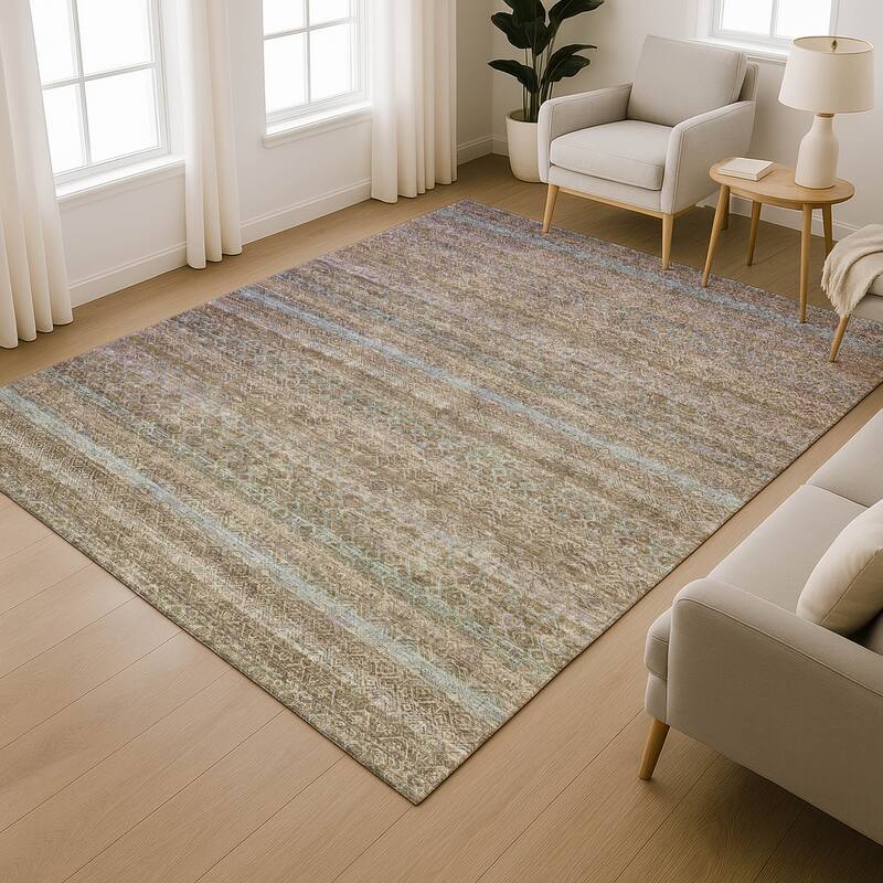 Premium Washable Super Soft Boho Stripes Mayfield Rug