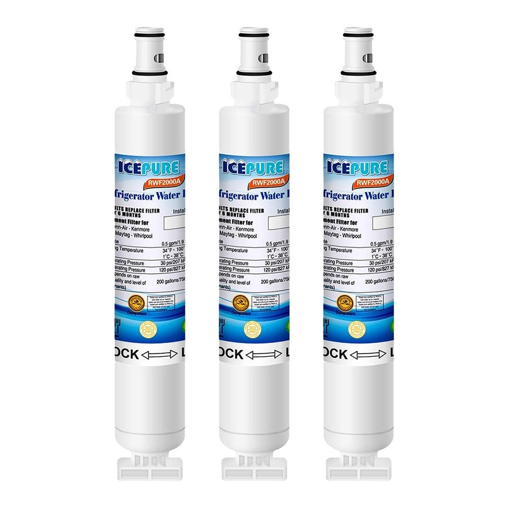 Refresh Replacement Water Filter 3 Pack Fits LG RFC1000A Refrigerators 