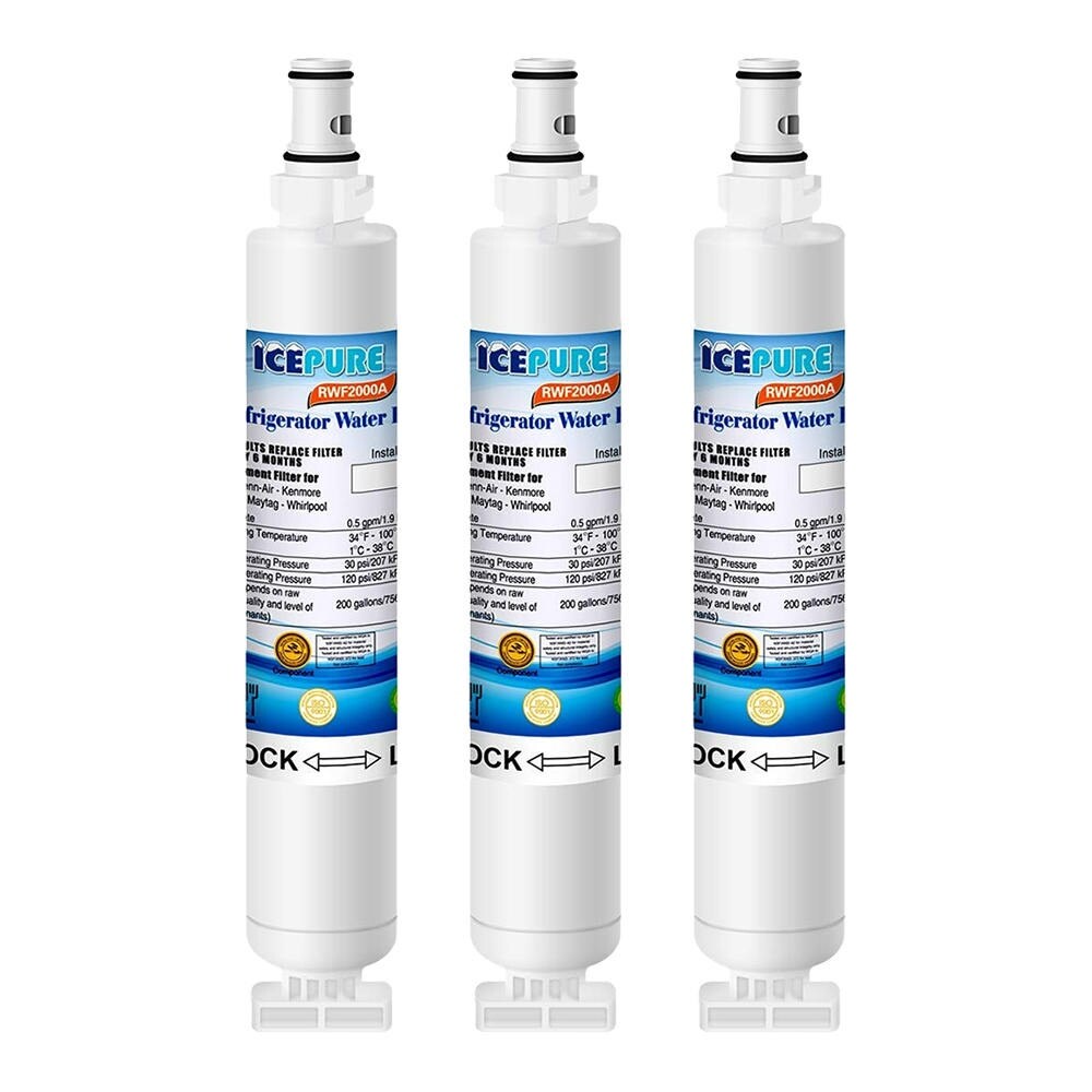 Fits Whirlpool 4396701 EDR6D1 Filter Comparable Fridge Water Filter 3 Pack 