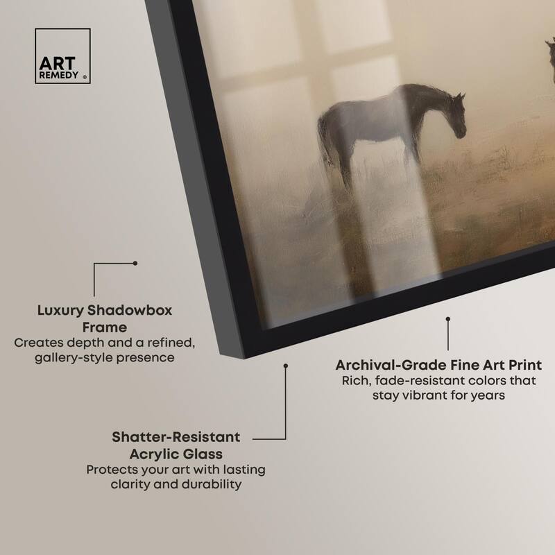 Equine Duo II Shadowbox by Art Remedy