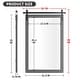 preview thumbnail 55 of 96, Modern Wall Mirrors, Rectangular Mirror with Wood Framed, Bathroom Mirror Barn Mirror Barn Door Mirror with Multi Size