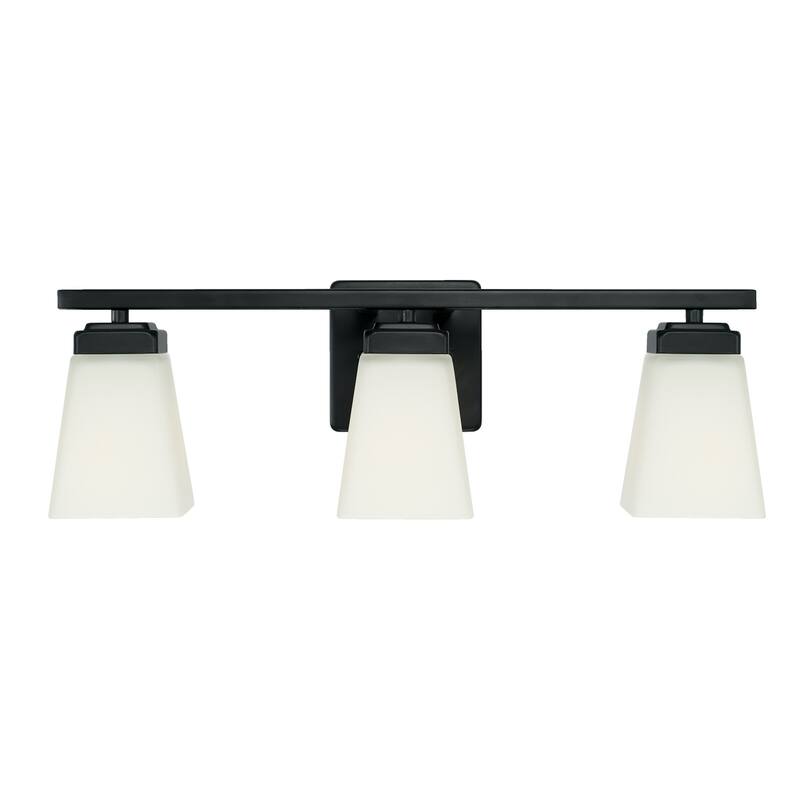 Baxley 22-inch 3-light Bath/ Vanity Fixture w/ Soft White Glass