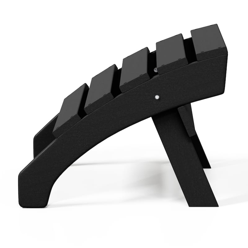 Altura Outdoor Eco-Friendly All Weather Adirondack Chairs with Ottomans (4-Piece Conversation Set)