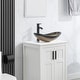 preview thumbnail 35 of 77, Eclife Artistic Vessel Sinks for Bathroom Vanity Tempered Glass Ceramic Basin