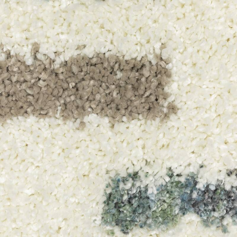 HomeRootsStriped Transitional Runner Area Rug - 92.52' X '26.77' X '1.77