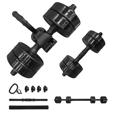 Adjustable 3 in 1 Weight Set, Dumbbells, Kettlebells and Barbell, Non Slip Grip, Compact and Versatile for All Fitness Levels