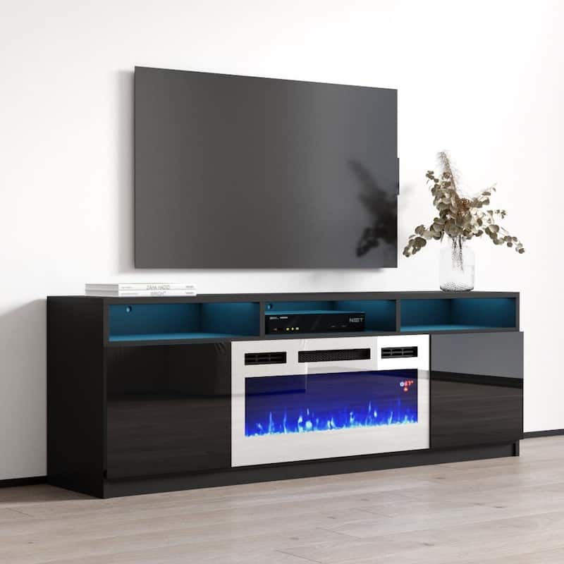 Reno WH05 Electric Fireplace Modern 63" TV Stand