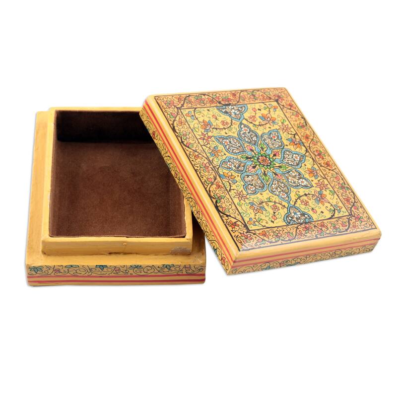 Novica Handmade Charming Persia Papier Mache Decorative Box