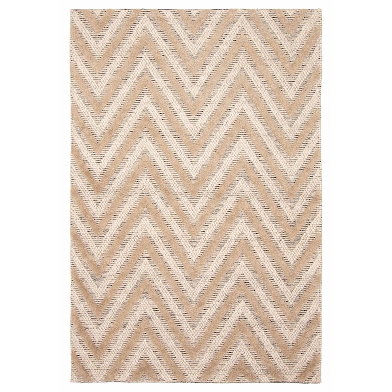 ECARPETGALLERY Braid weave Sienna Brown Wool Rug - 5'0 x 7'7 - Brown - 5'0 x 7'7