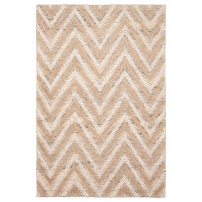 ECARPETGALLERY Braid weave Sienna Brown Wool Rug - 5'0 x 7'7